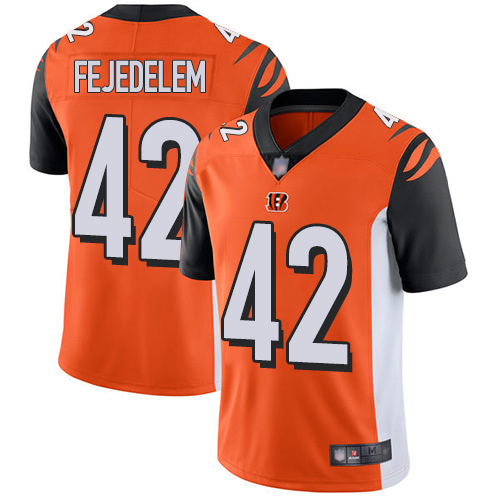 Cincinnati Bengals Limited Orange Men Clayton Fejedelem Alternate Jersey NFL Footballl #42 Vapor Untouchable->women nfl jersey->Women Jersey
